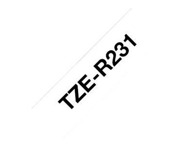 Brother TZe-R231 Schwarz auf Weiß