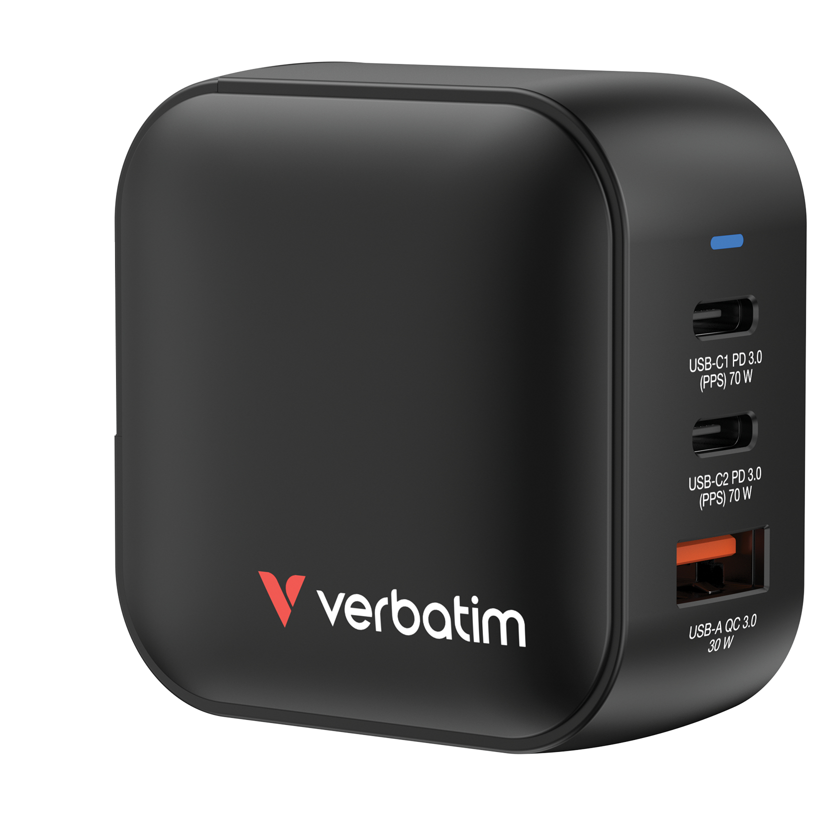 Verbatim Mini GaN Charger 3 Port 70W
