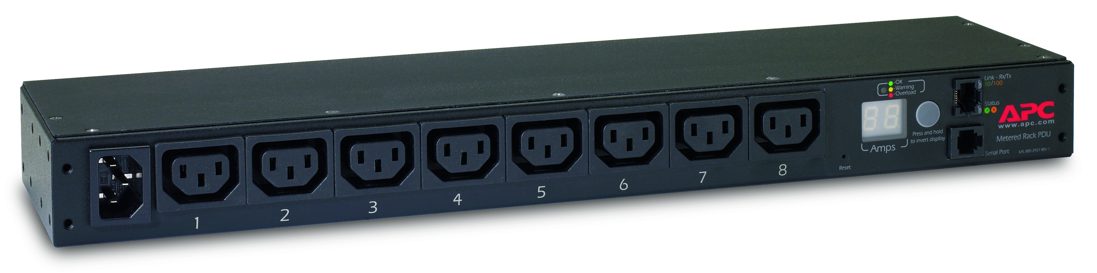 APC Metered Rack PDU AP7820B 1U 12A/208V 10A/230V