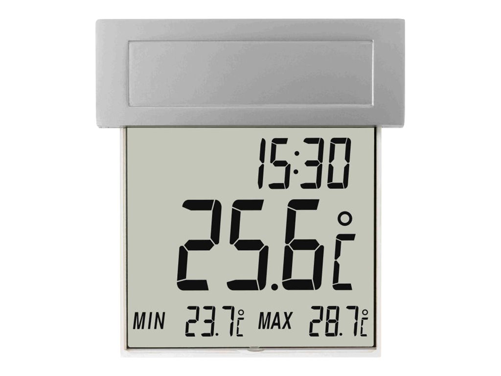 TFA Vision Solar Thermometer digital silber