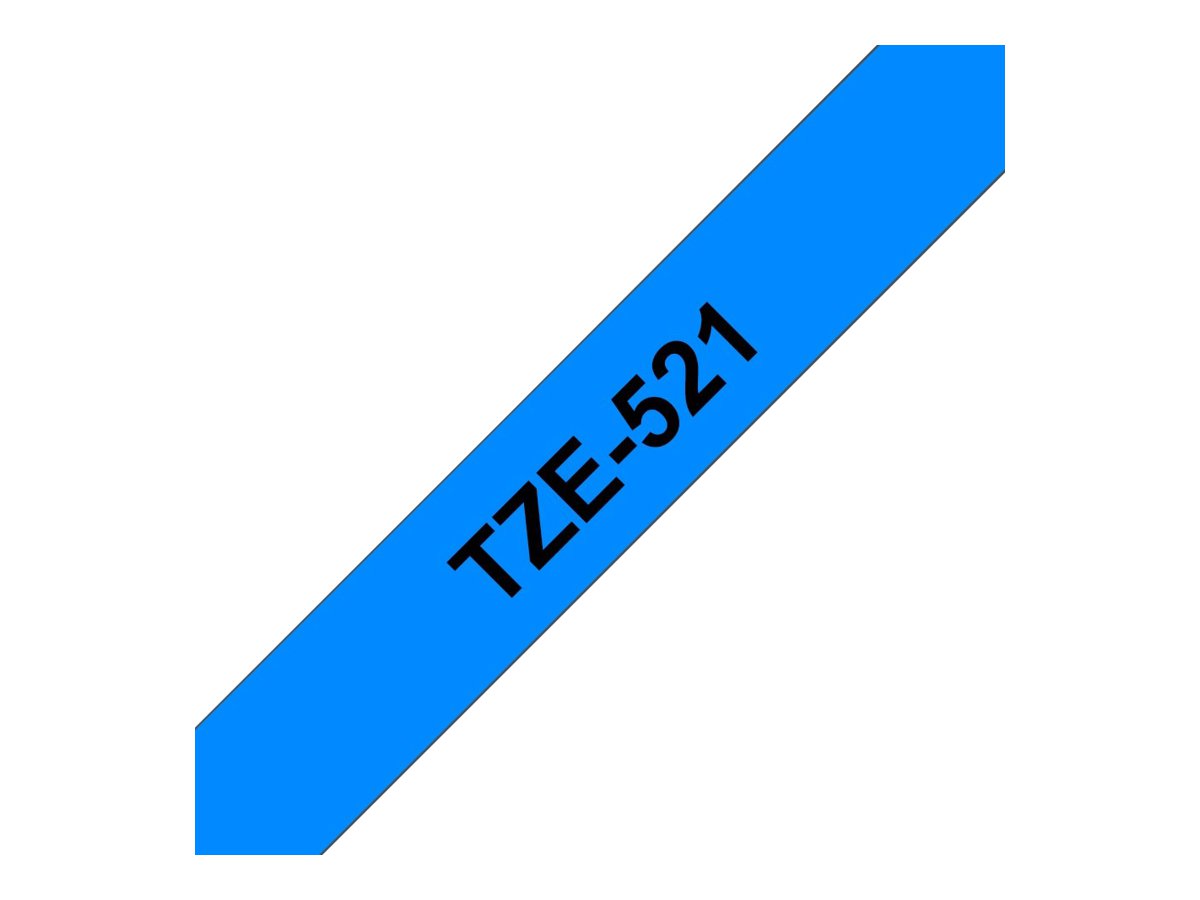 Brother TZe-521 schwarz auf blau 9 mm