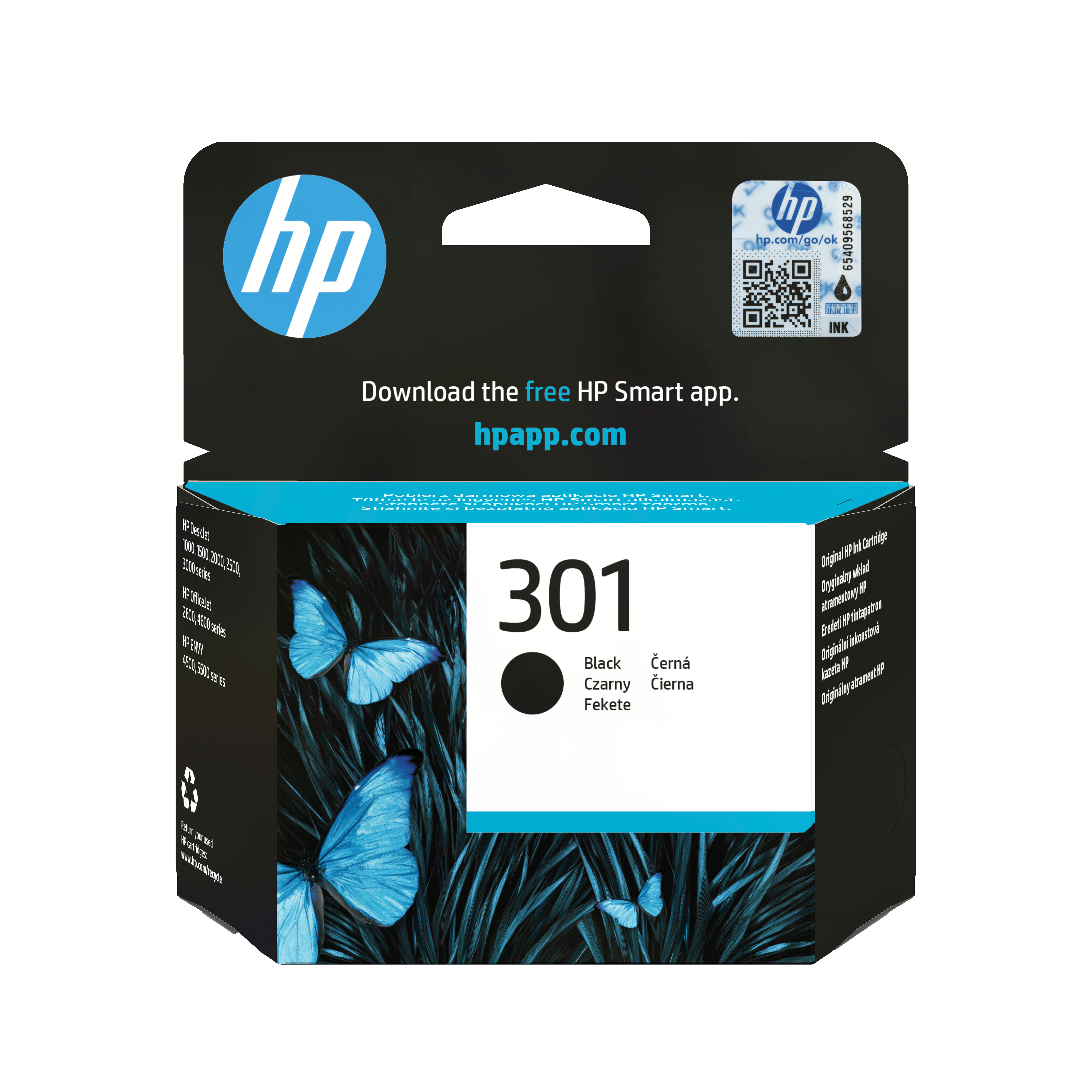 HP 301 Schwarz 3ml