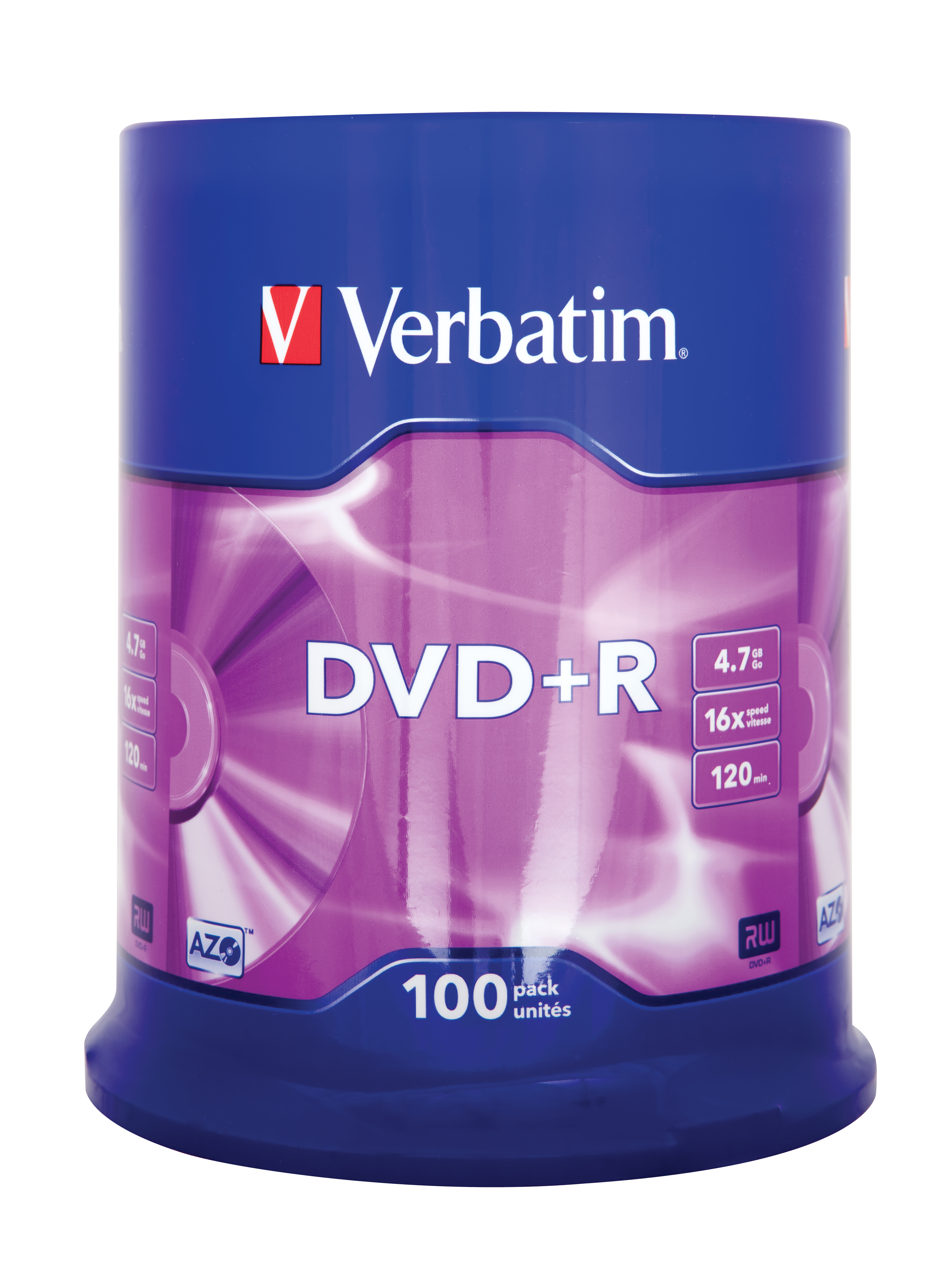 Verbatim DVD+R 4,7 GB 16x mattsilber