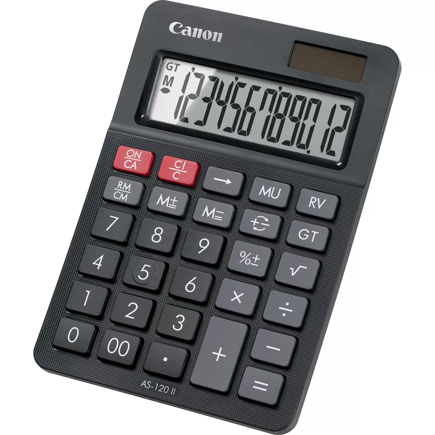 Canon AS-120 II Desktop 12 Ziffern Batterie/Solar Schwarz