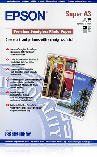 EPSON Fotopapier S041328 DIN A3 seidenmatt 250 gqm 20 Blatt