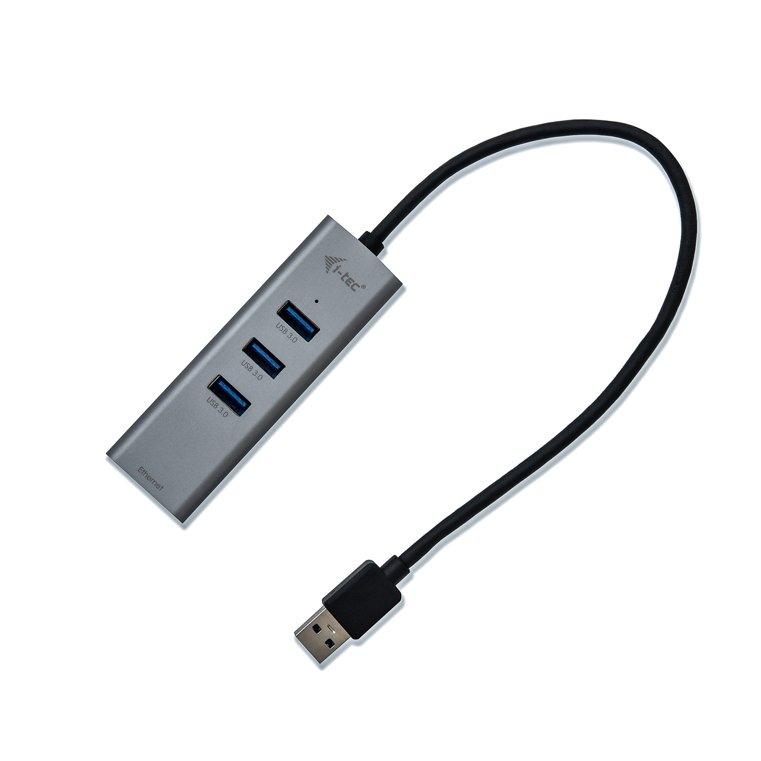 i-tec USB 3.0 Metal Hub 3-Port mit Gigabit Ethernet