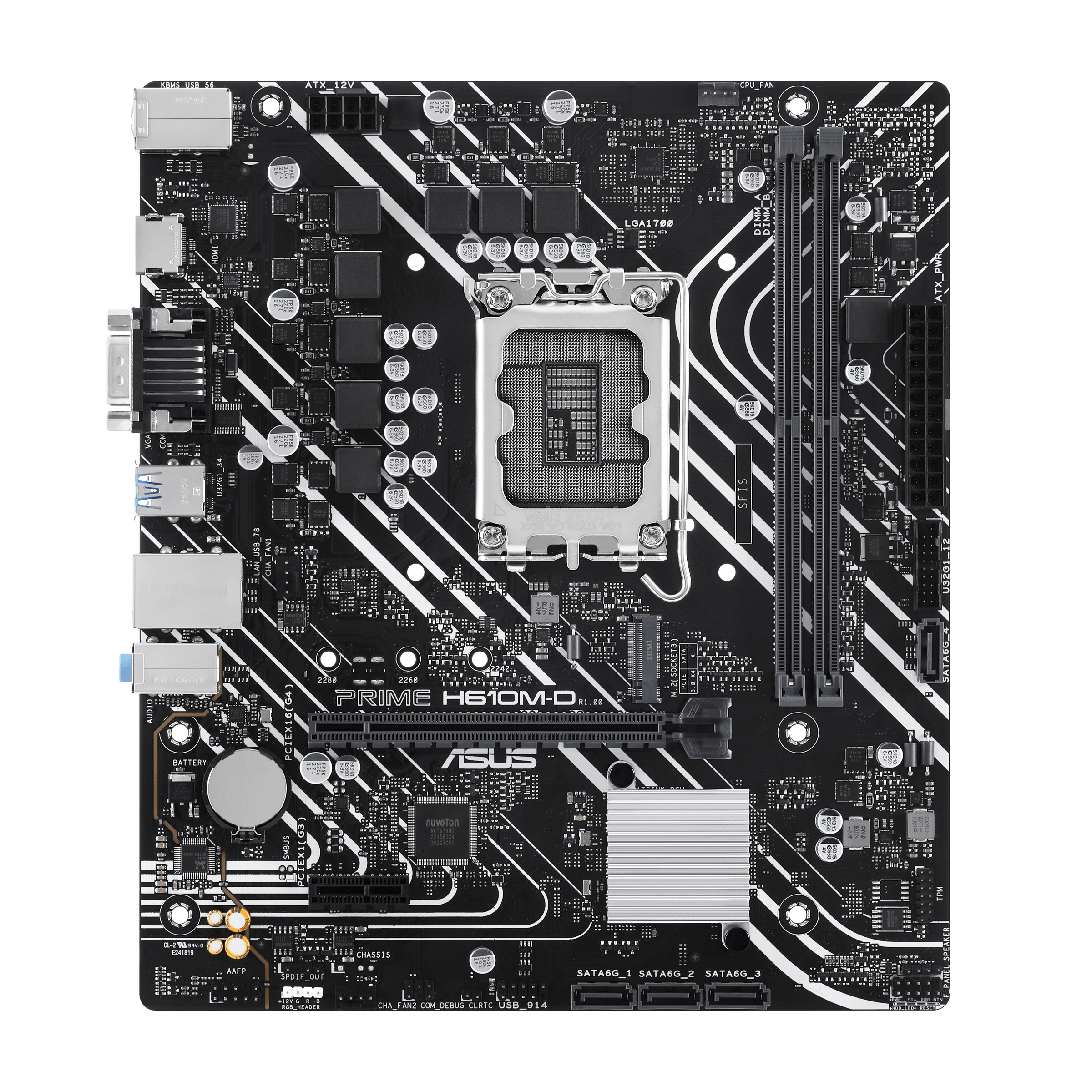ASUS PRIME H610M-D INTEL 1700 DDR5 mATX