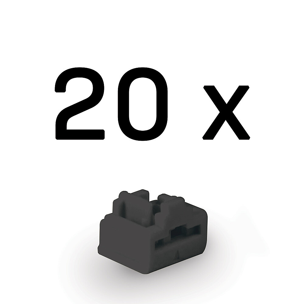 Lindy LAN‑Portblocker Schwarz 20 Stück