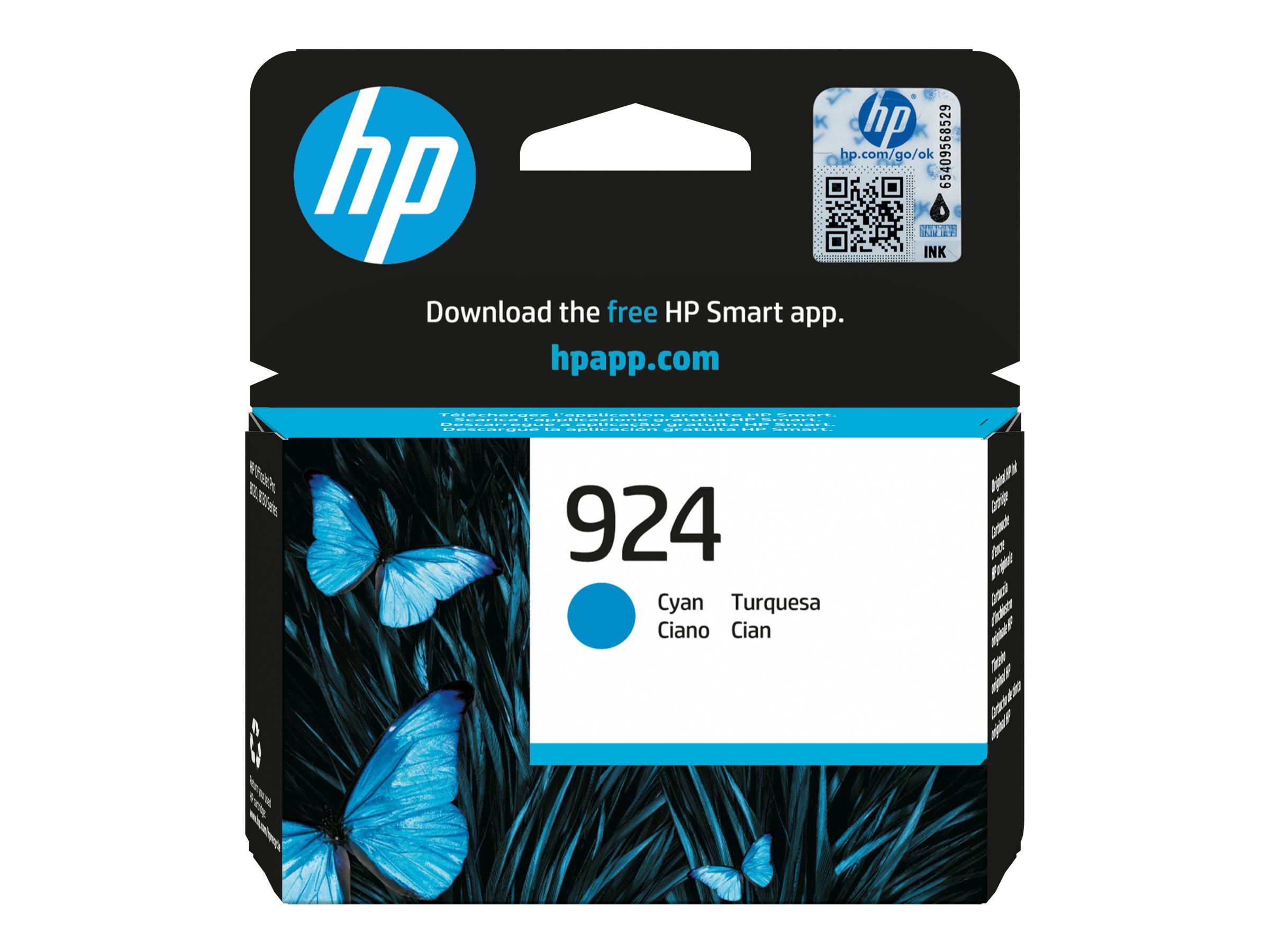 HP 924(4K0U3NE) cyan Druckerpatrone