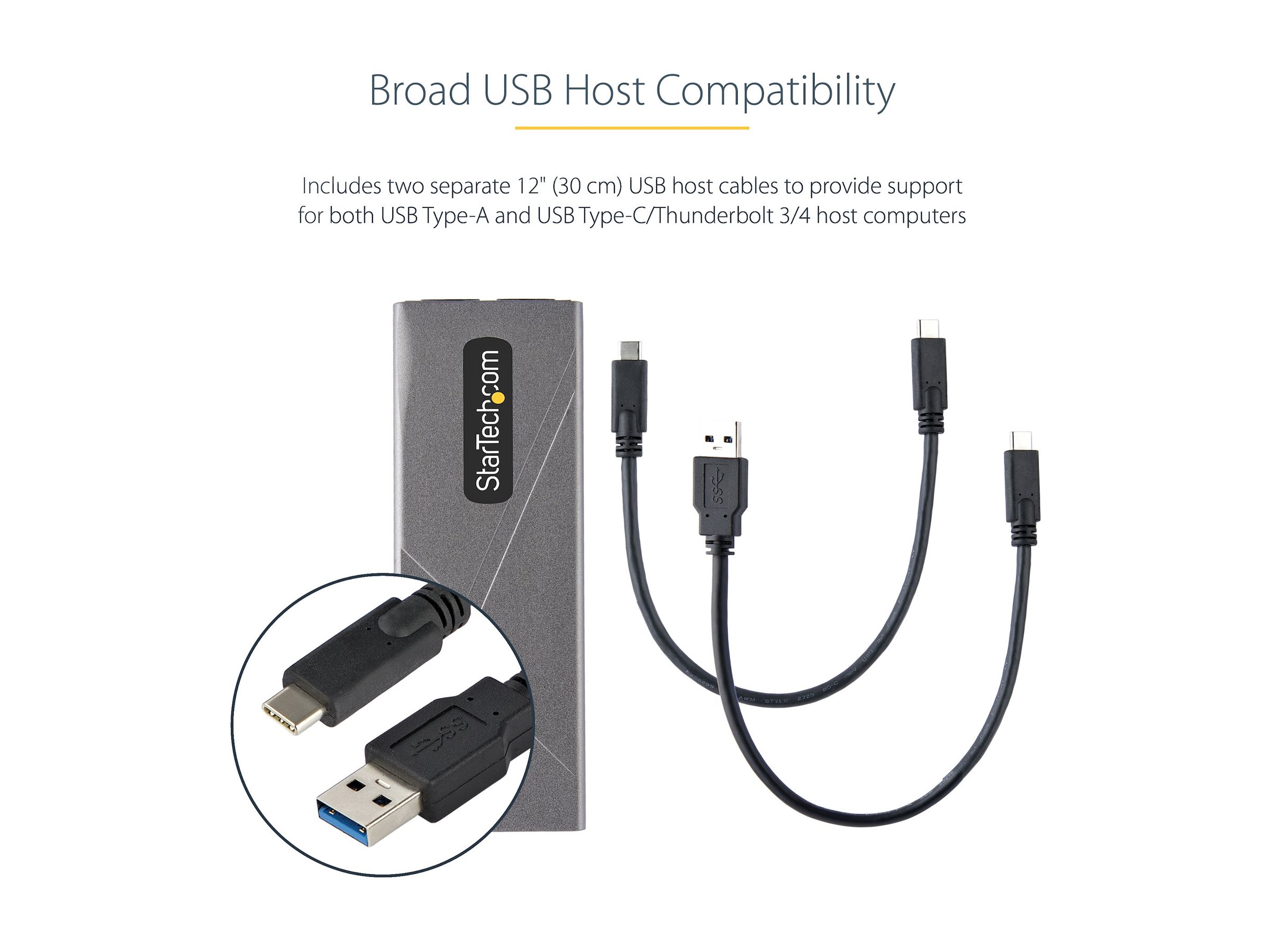 StarTech.com M.2 USB-C Gehäuse 10Gbps NVMe/SATA