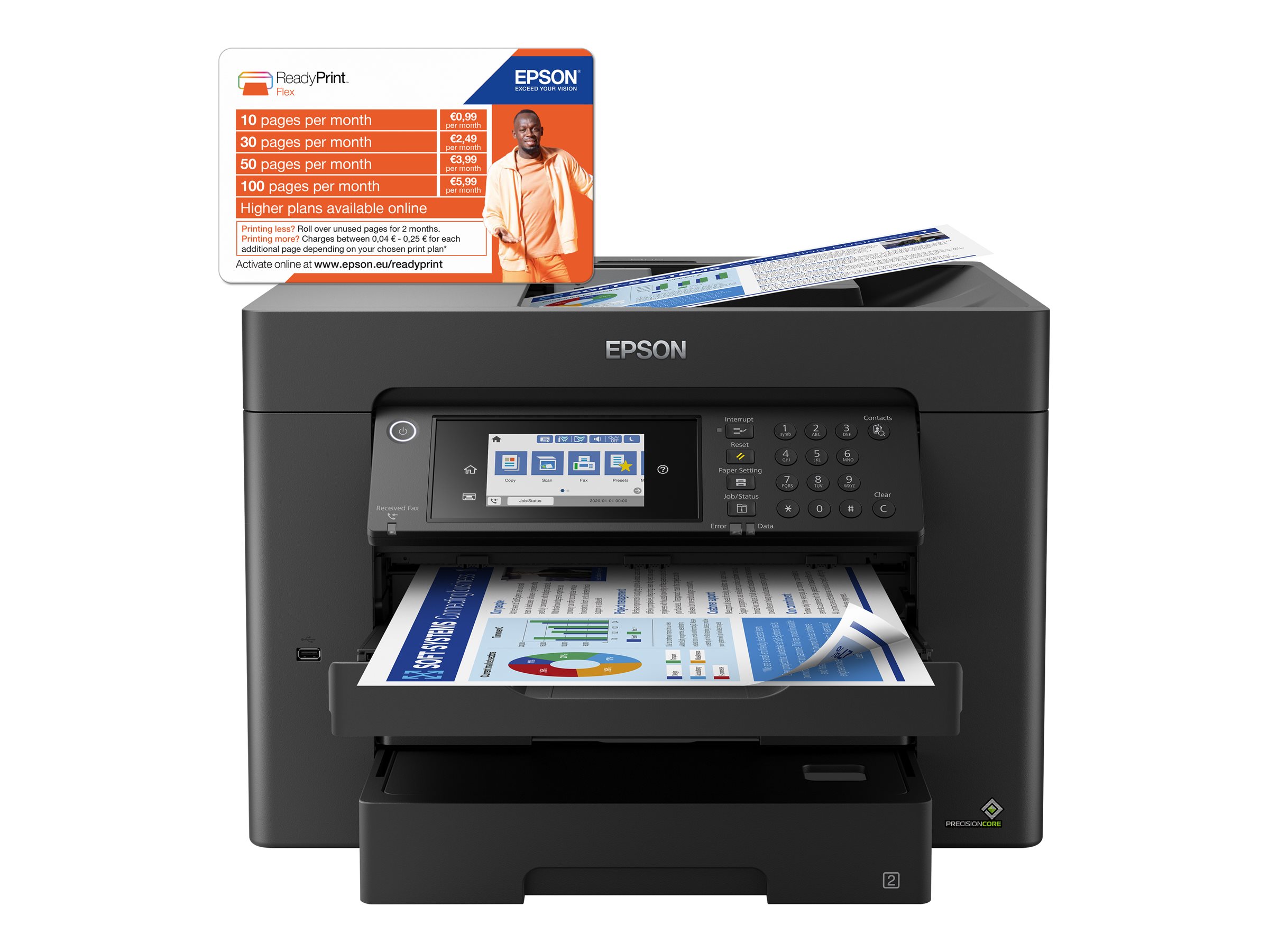 Epson WorkForce WF-7840DTWF A3+ Multifunktionsdrucker