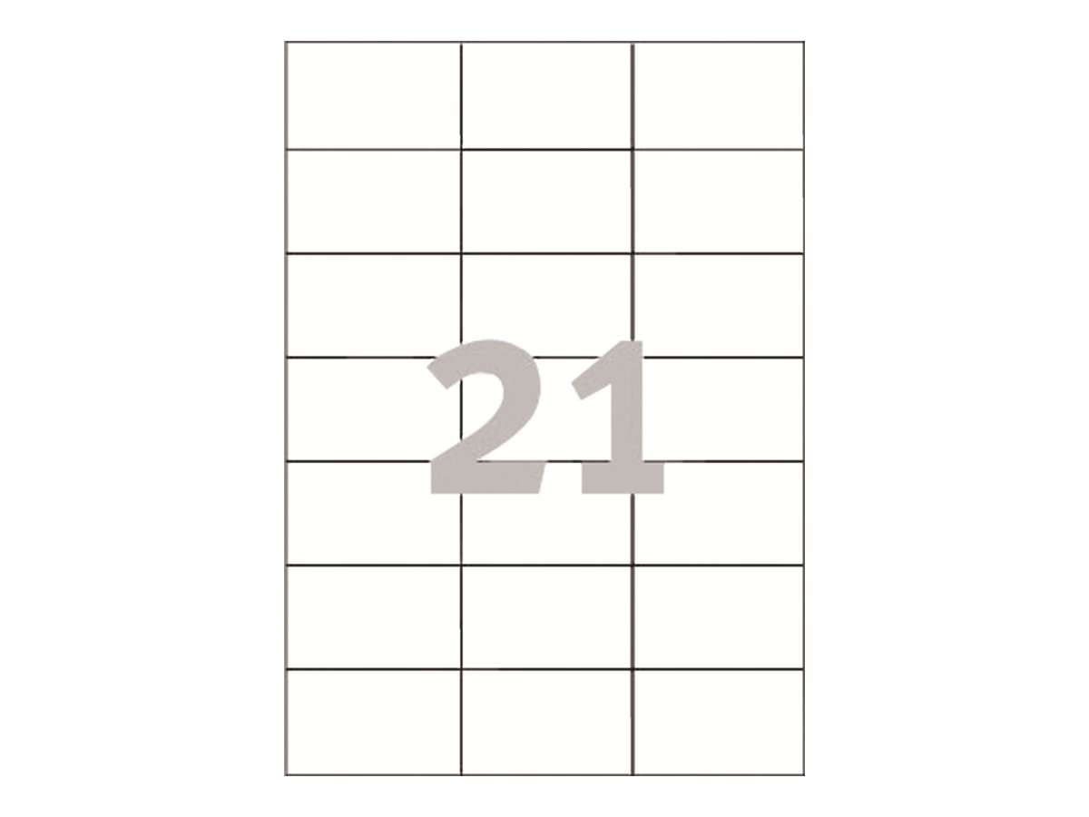 2100 AVERY Zweckform Etiketten 3652 weiss 70,0 x 42,3 mm