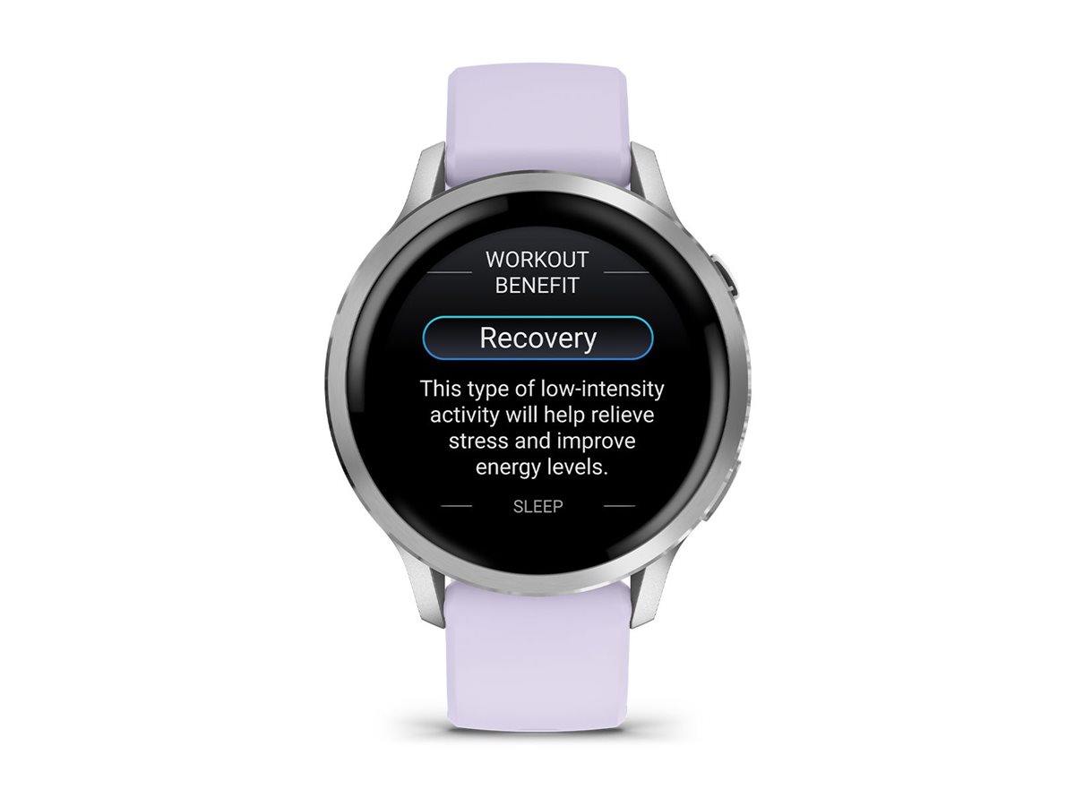 Garmin Venu 4 41 mm silber/lavendelblau
