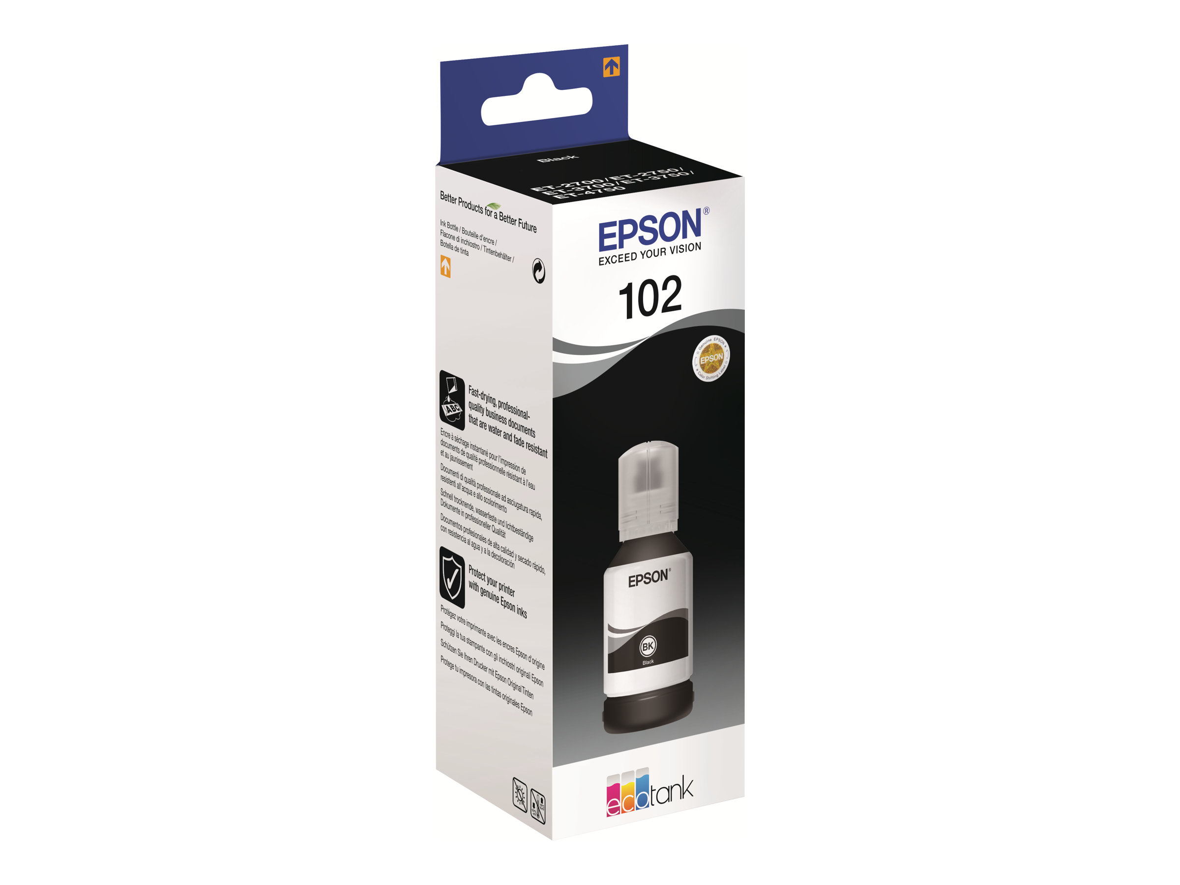 Epson 102 Schwarz Tintenbehälter 127 ml