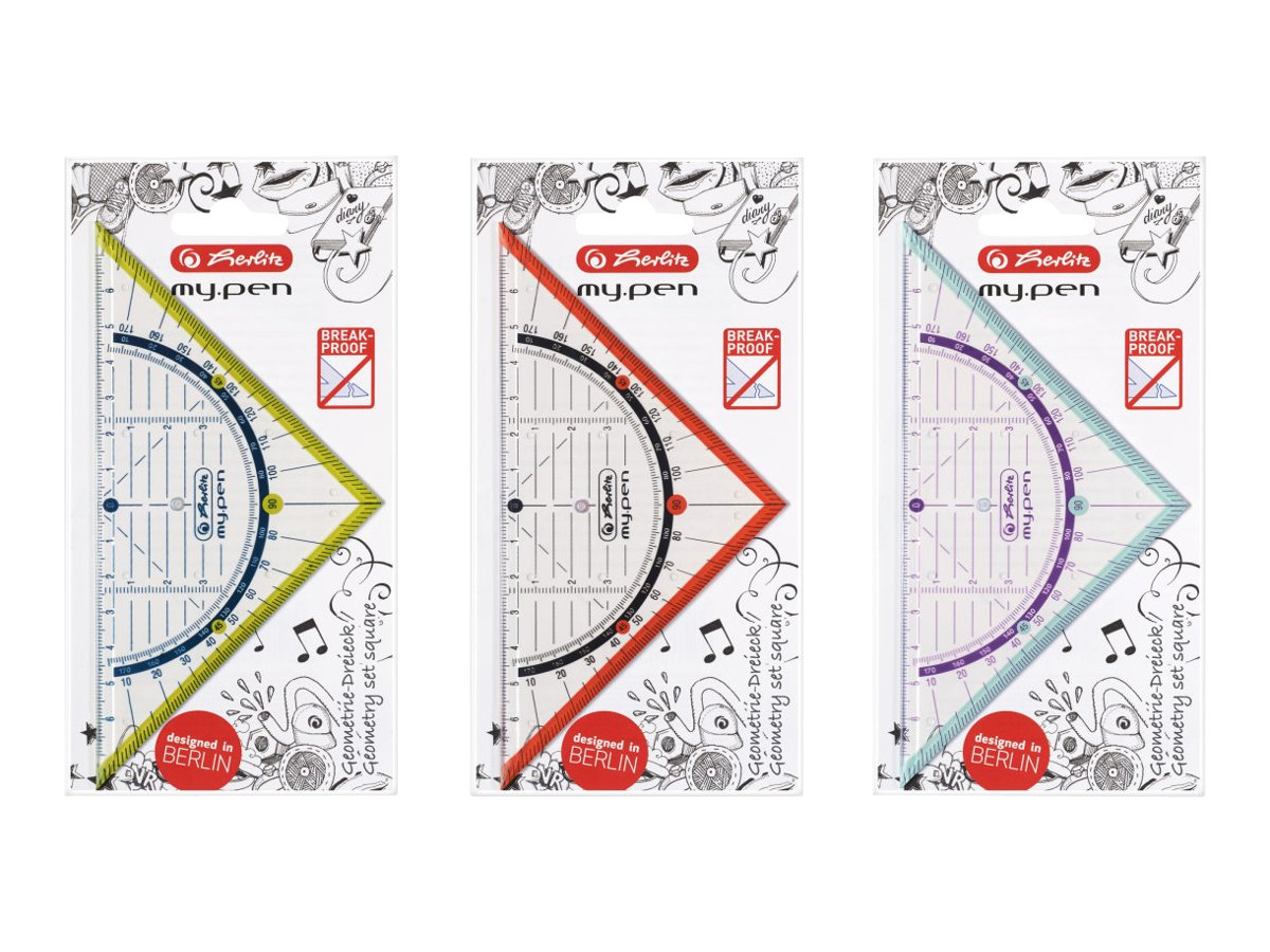 Herlitz my.pen Geometriedreieck 16cm