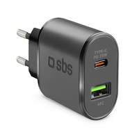 SBS PD Reiselader 25W USBCUSBA schwarz