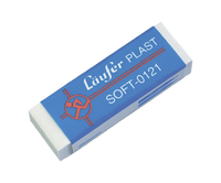 Läufer Radiergummi Plast Soft Weiß