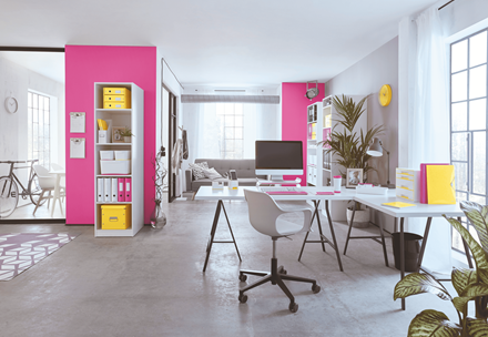 Esselte Leitz Locher und Heftgeräte Set NeXXt WOW gelb
