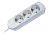 Bachmann SMART Steckdosenleiste 3x CEE7/3 1,5m weiß