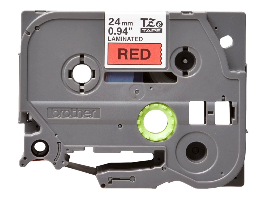 Brother TZe-451 24mm Schwarz auf Rot
