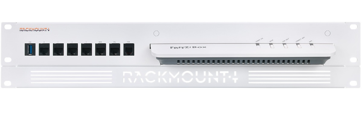 Rackmount.IT Montagesatz AVM Fritz!Box 1.3U weiß