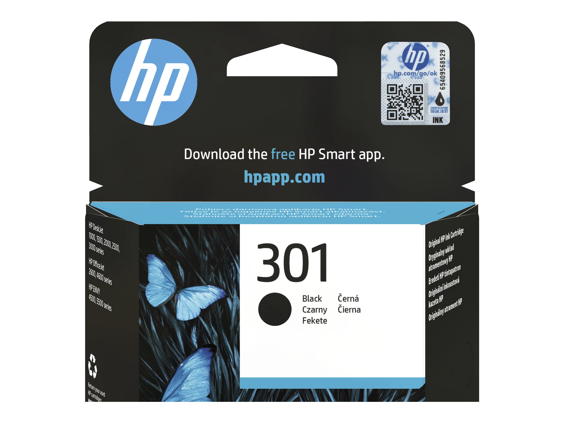 HP 301 Schwarz 3ml