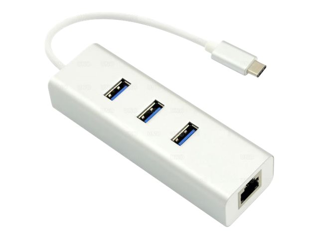 Helos USB 3.1 Type-C Hub 3x USB 3.0 Gigabit Ethernet