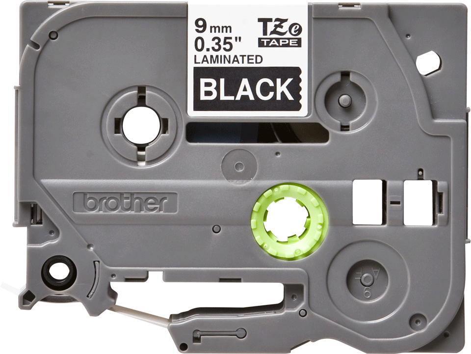 Brother TZe-325 Weiß auf Schwarz 9mm