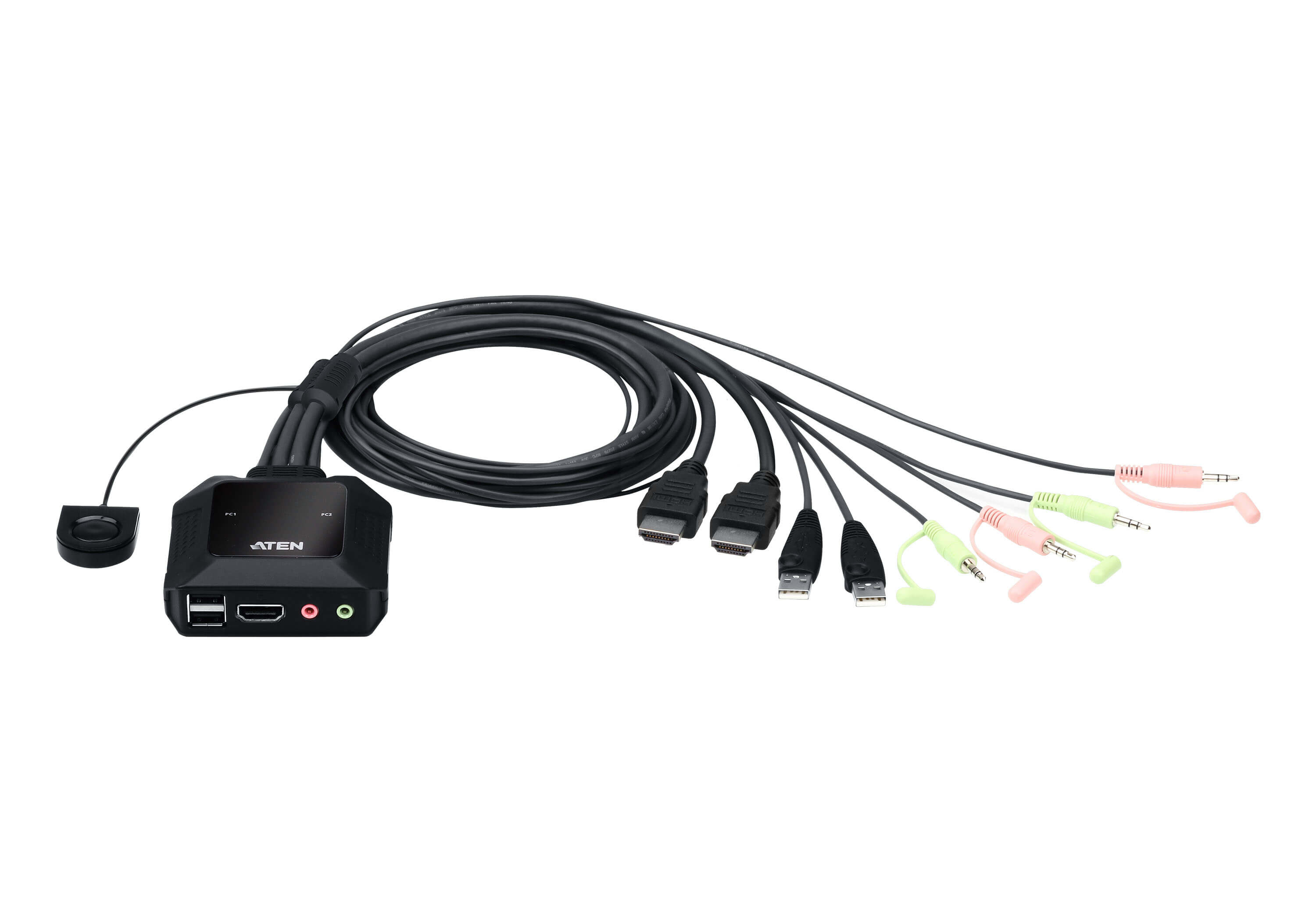 ATEN CS22H KVM-/Audio-/USB-Switch