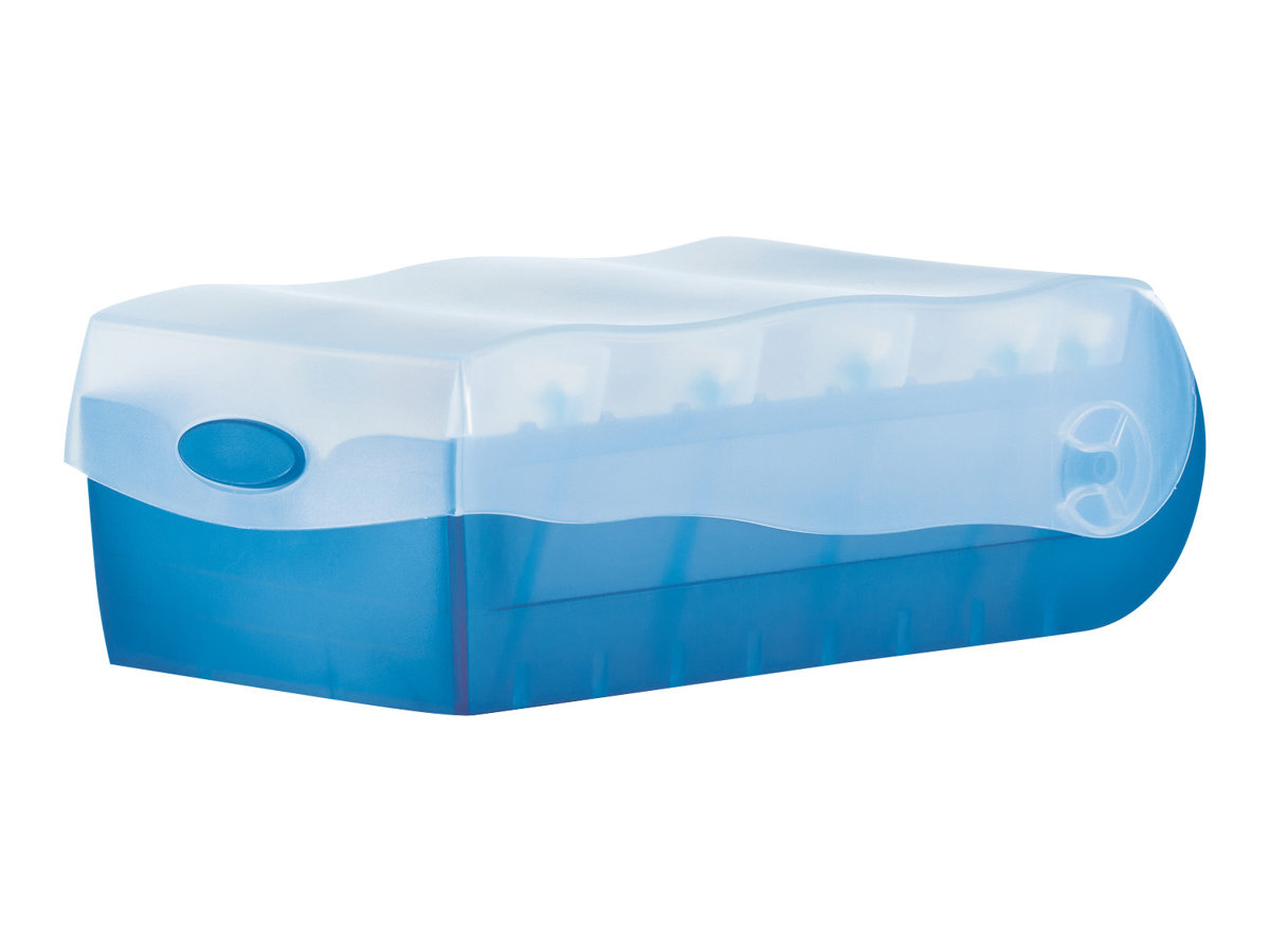 HAN Croco DIN A7 900 Karteikarten blau