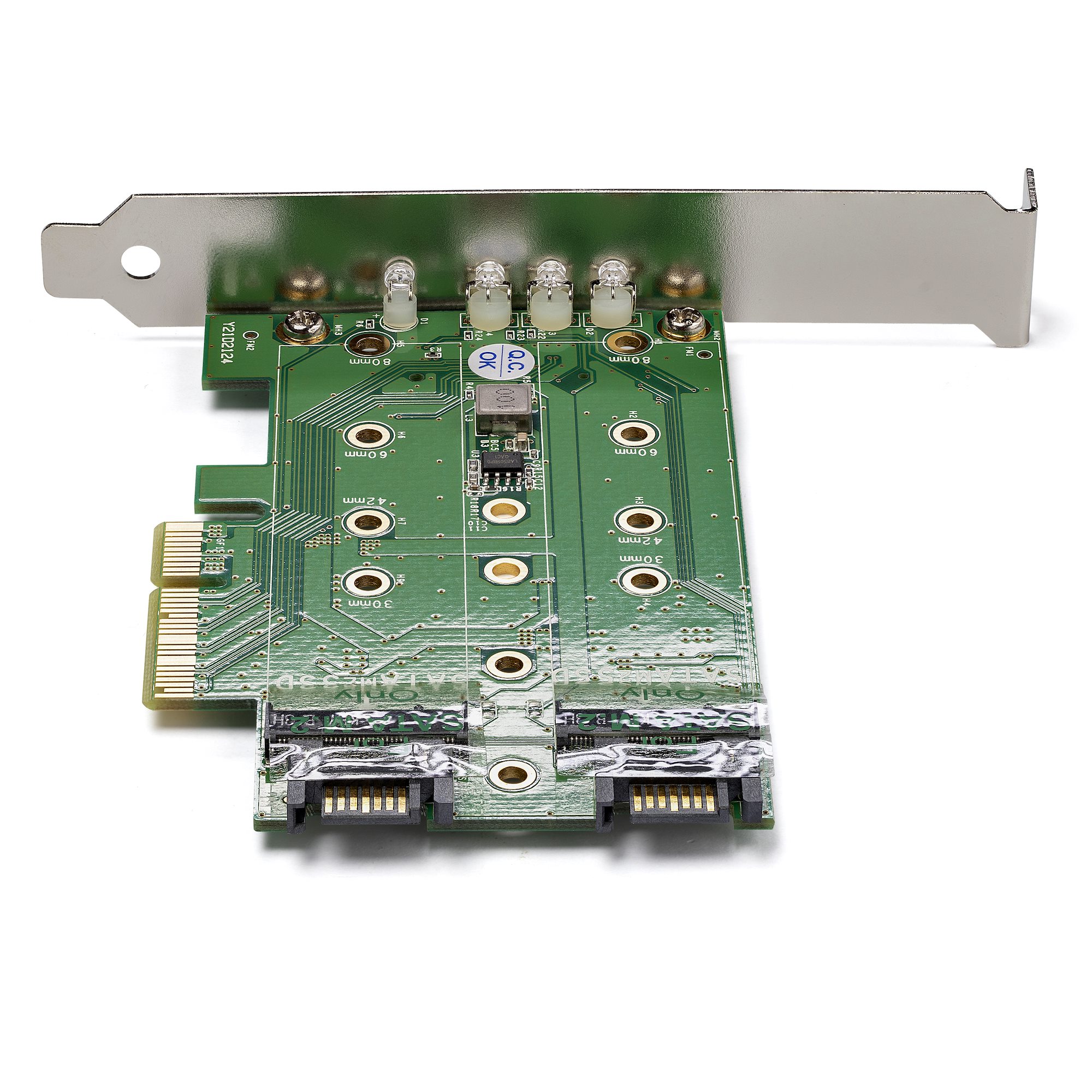 StarTech.com 3 Port M.2 SSD Adapterkarte 1x PCIe (NVMe) 2x SATA III