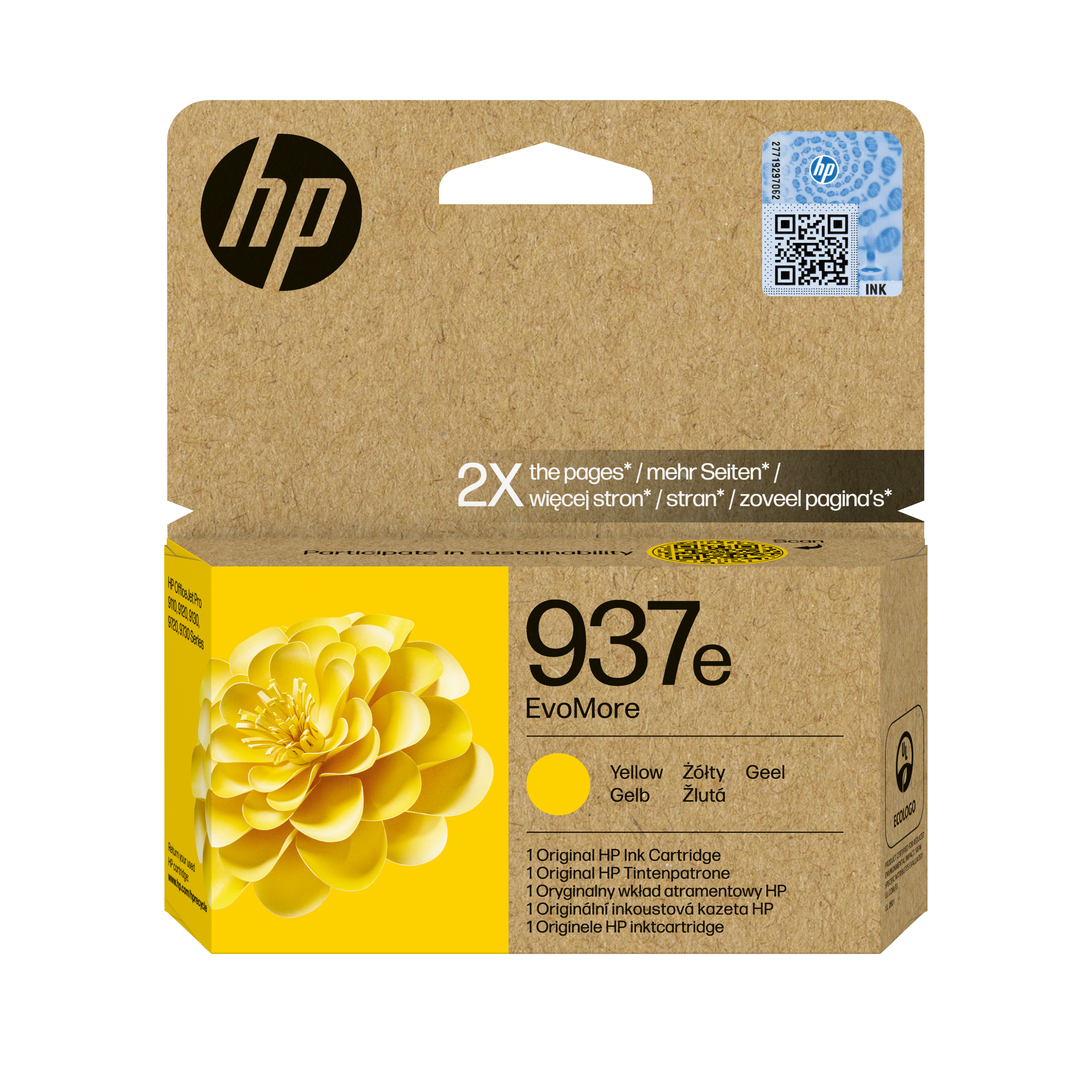 HP 937e EvoMore Gelb