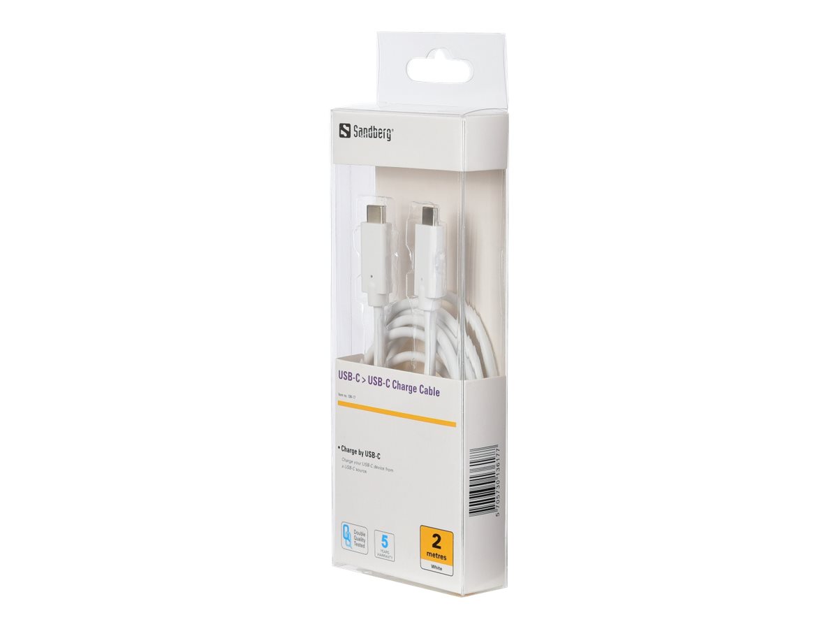 13617 SANDBERG Ladekabel USBC 2m 60 W