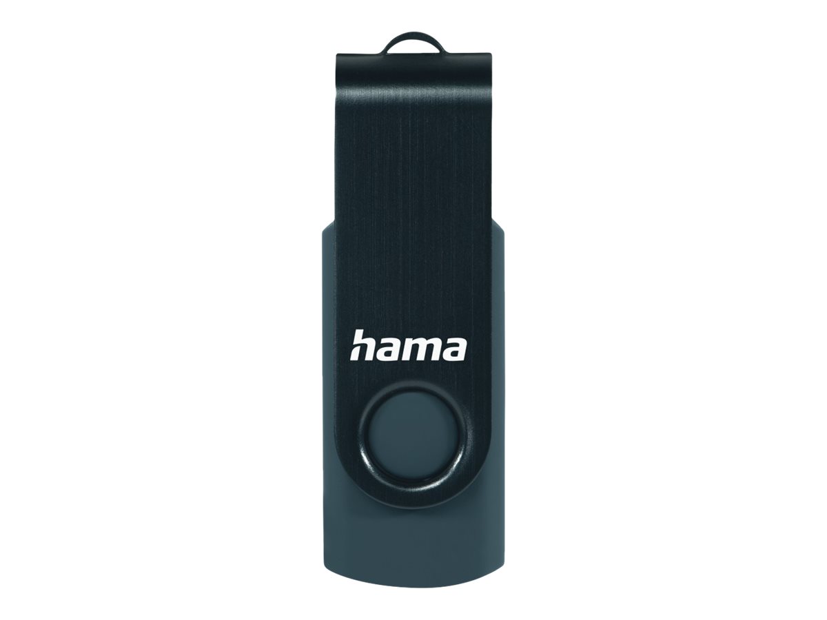 Hama Rotate USB‑Stick 32 GB USB 3.0 petrolblau