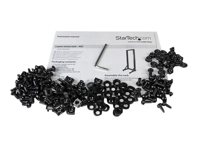 StarTech.com 2 Post Server Rack 42HE mit Rollen stabile Stahl konstruktion