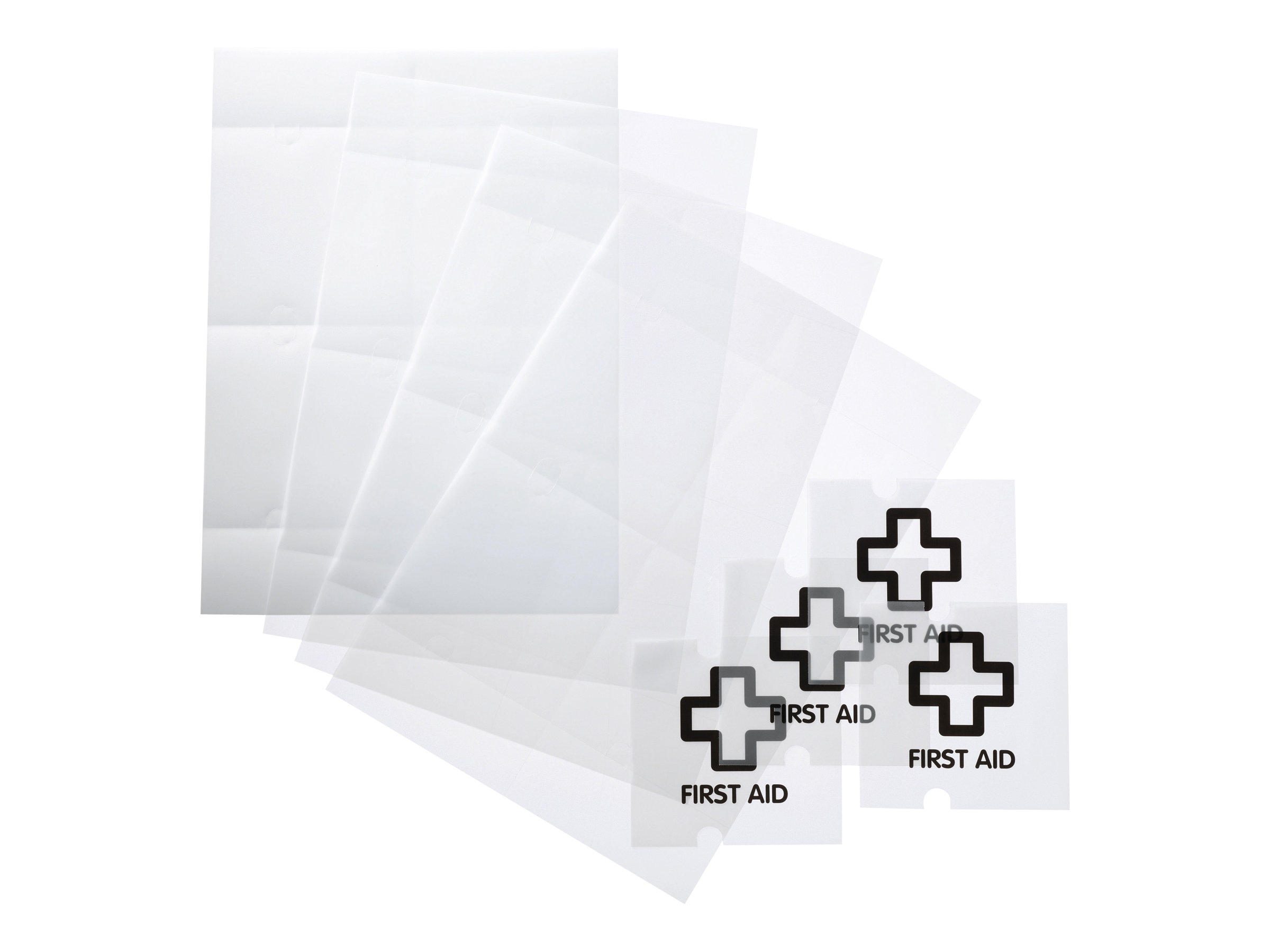 Durable CRYSTAL SIGN 105 x 105 mm transparente klare Folie
