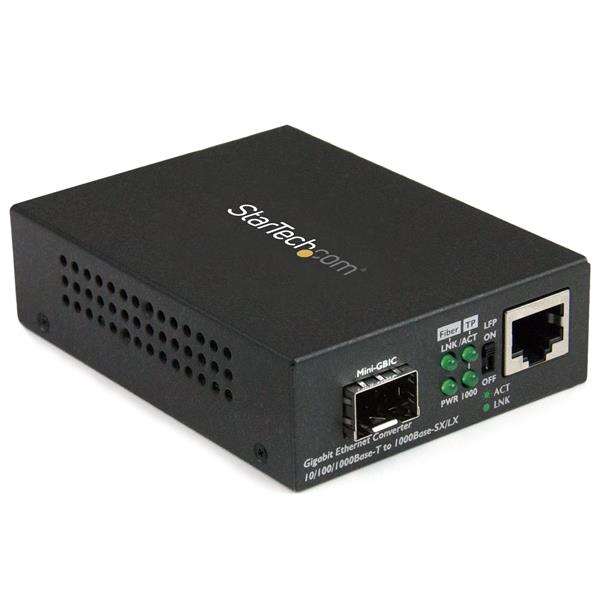 StarTech.com Gigabit Ethernet LWL Medienkonverter mit SFP