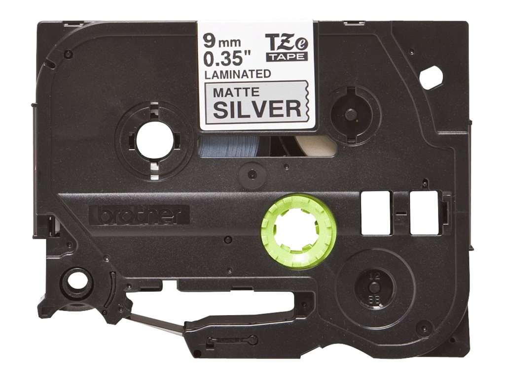 Brother TZe-M921 Schwarz auf Silber matt