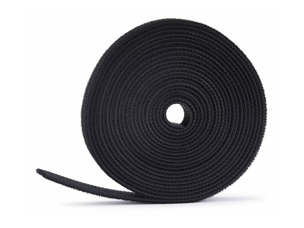 StarTech.com Klettbandrolle 22,8 m 12,7 mm Schwarz