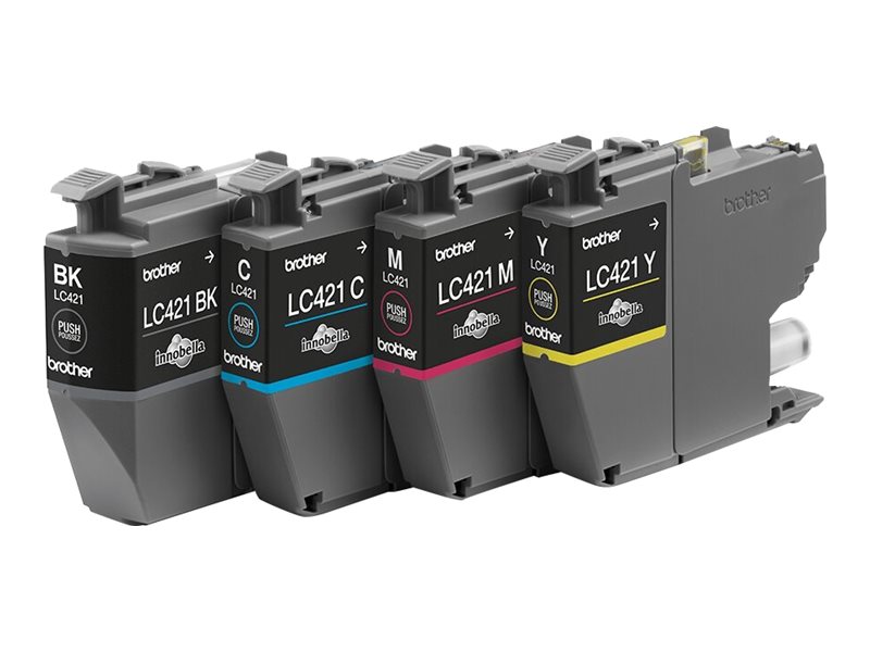 Brother LC421 Tintenpatrone Schwarz Gelb Cyan Magenta