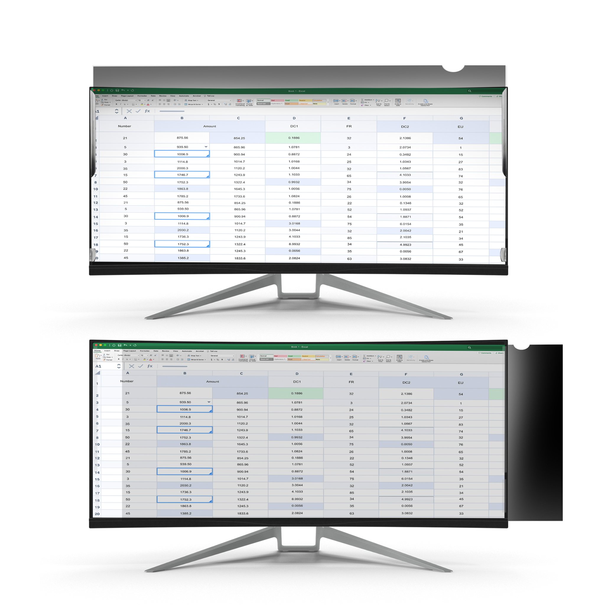 StarTech.com Blickschutzfolie 34-Zoll-Ultrawide-Display 21:9 Widescreen Blaulicht reduzierende