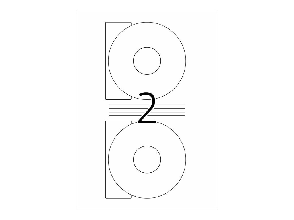 HERMA Special CD-Etiketten 116 mm rund weiß matt