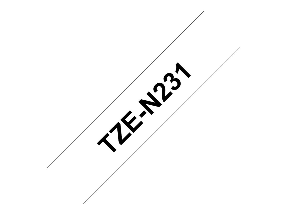 Brother TZe-N231 Schwarz auf Weiß