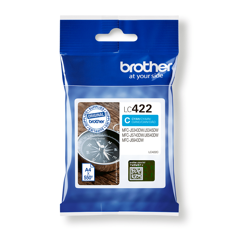 Brother LC-422C Tintenpatrone Cyan