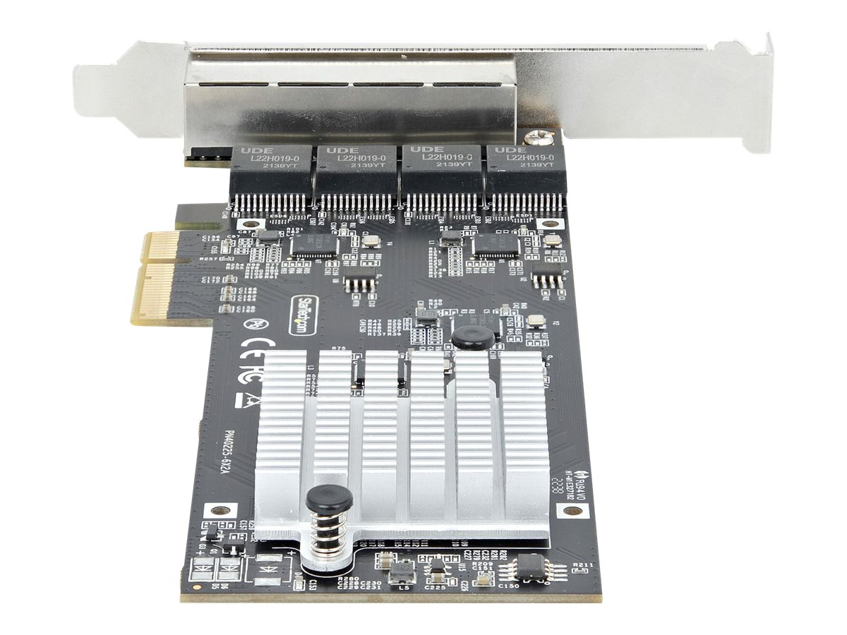 STARTECHCOM 4Port 25 Gbit PCIe Netzwerkkarte Intel I225V DualPort Computer LAN Karte MultiGigabit NIC 25G PCI Express Server