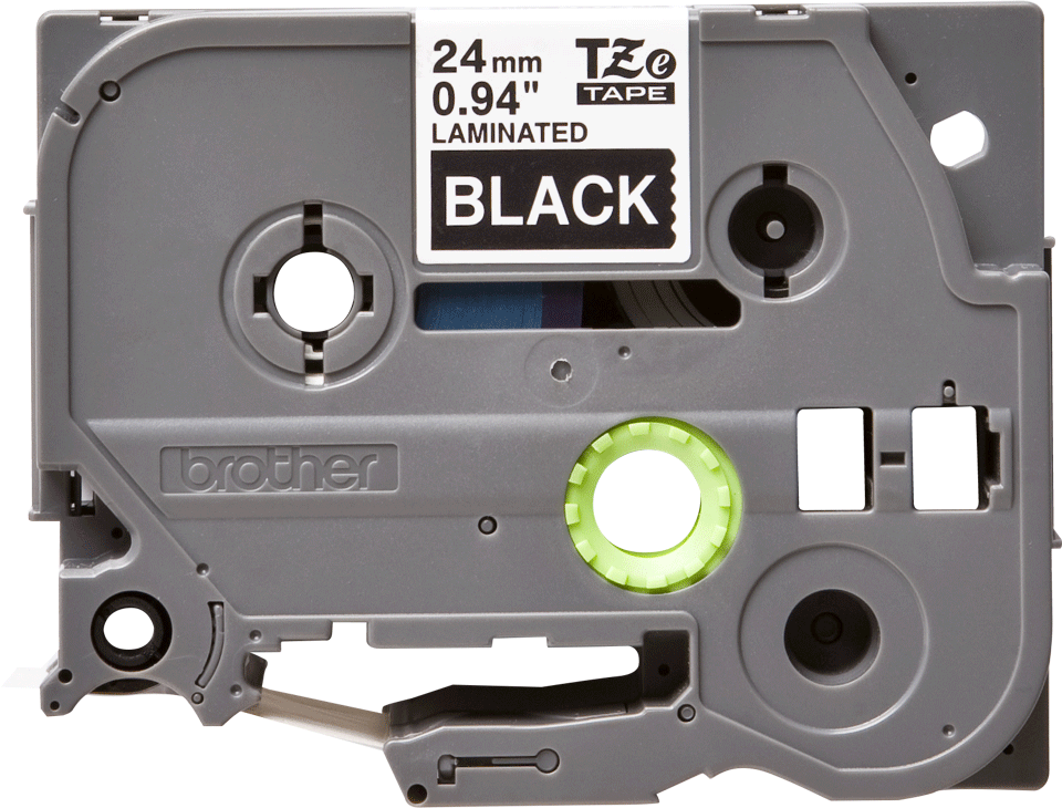Brother TZe-355 24mm Weiß auf Schwarz