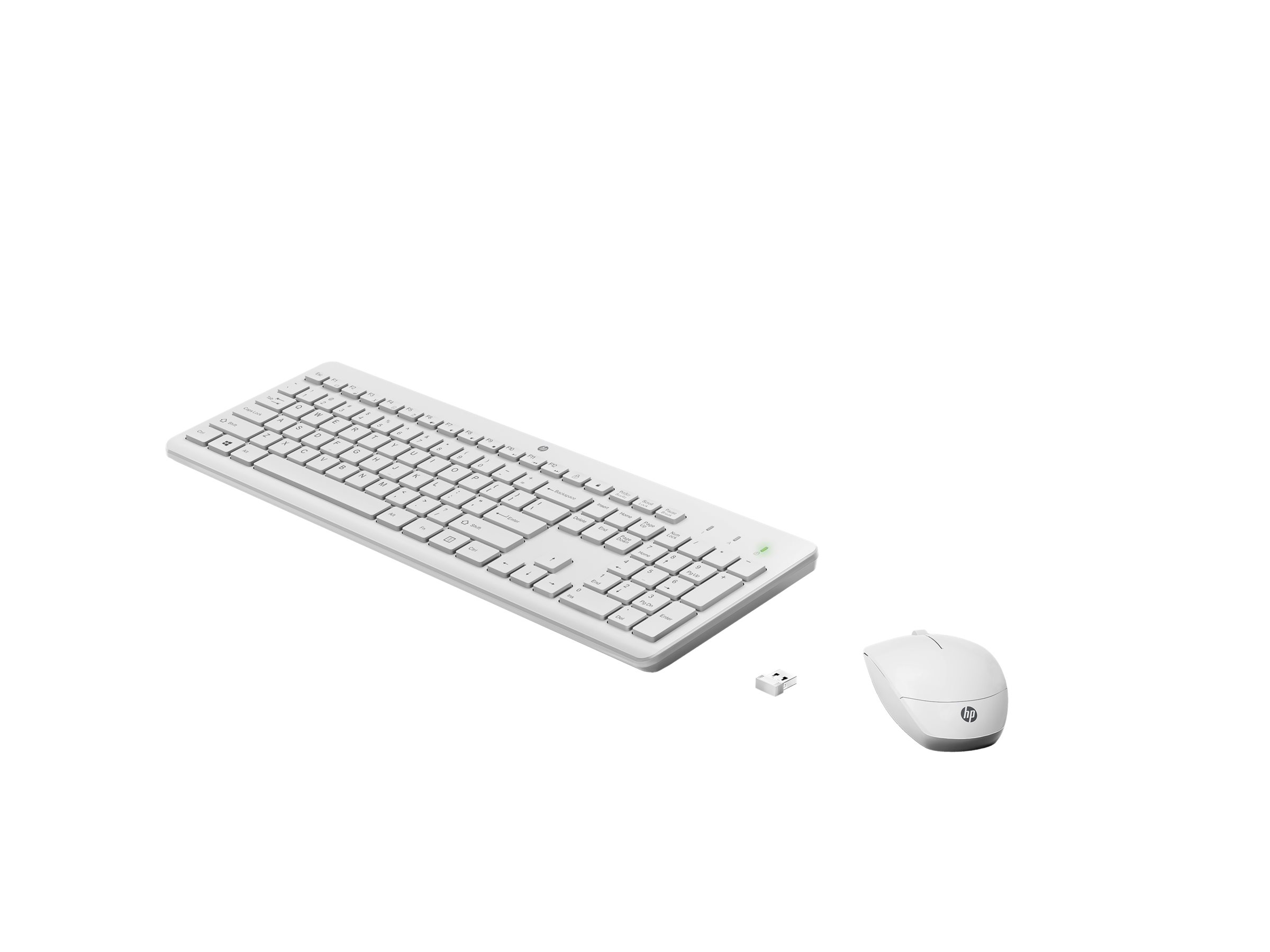 HP TastaturMaus 230 Kabellos Weiss Deutsch
