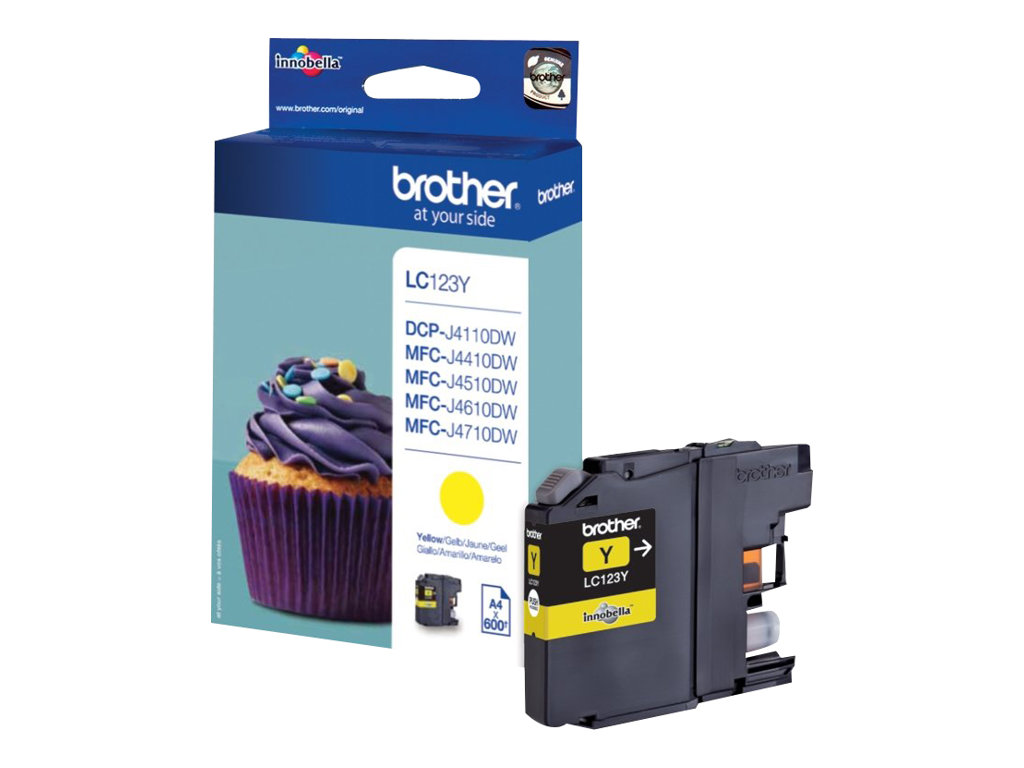 Brother Tintenpatrone LC-123Y Gelb
