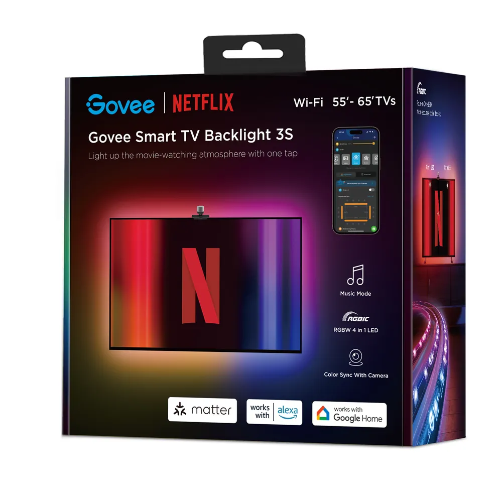 Govee Envisual TV Backlight 3S Netflix Version RGBICW 55-65