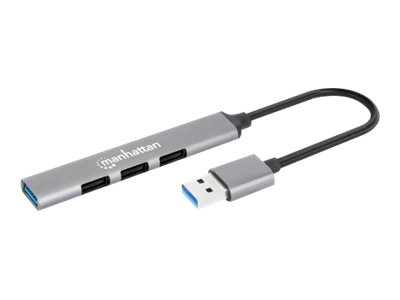 Manhattan USB-A 4-Port Hub 3x USB 2.0 1x USB 3.2 Gen1